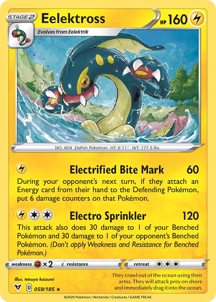 Eelektross 059/203 — Vivid Voltage (English Pokémon TCG card)