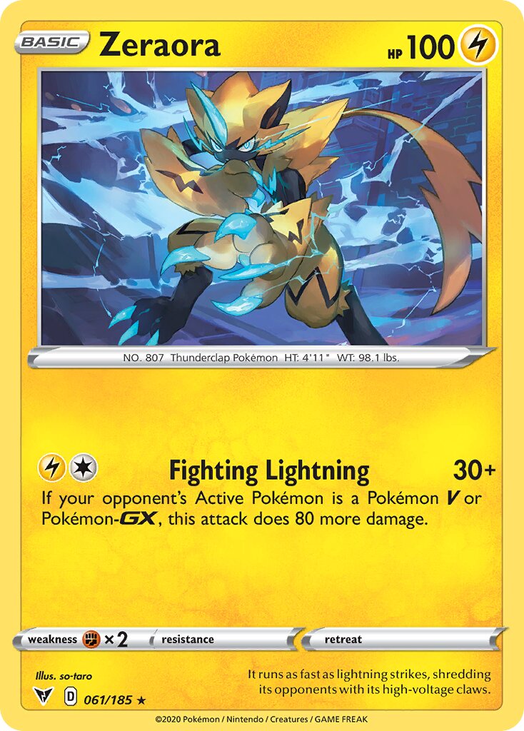 Zeraora 061/203 — Vivid Voltage (English Pokémon TCG card)
