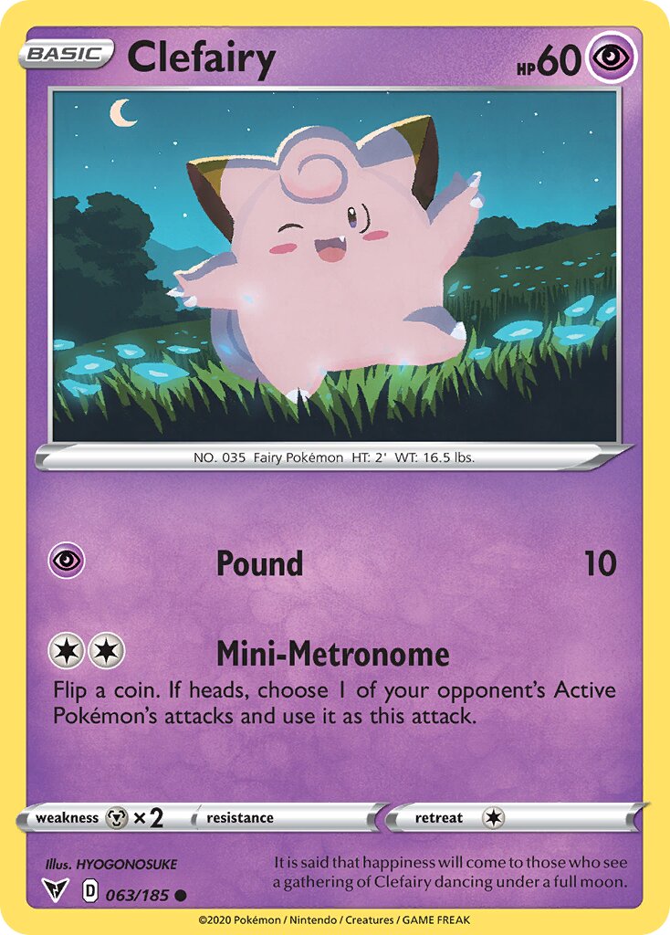 Clefairy 063/203 — Vivid Voltage (English Pokémon TCG card)