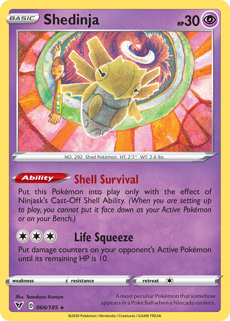 Shedinja 066/203 — Vivid Voltage (English Pokémon TCG card)