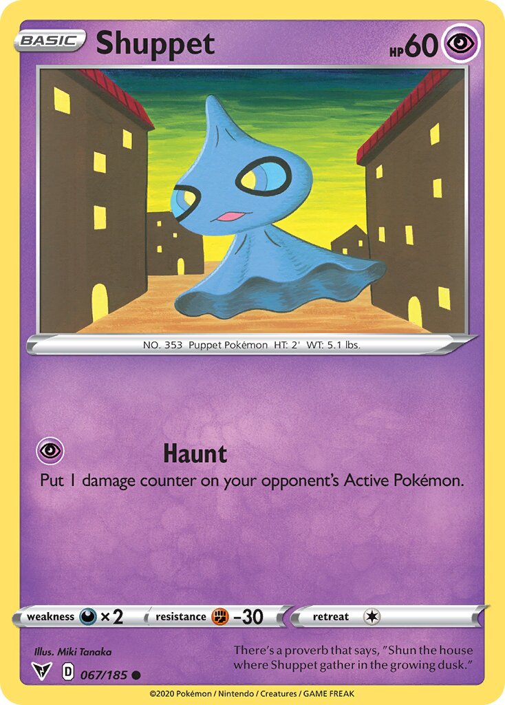 Shuppet 067/203 — Vivid Voltage (English Pokémon TCG card)