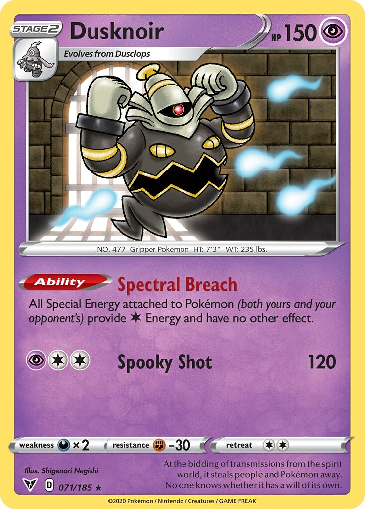 Dusknoir 071/203 — Vivid Voltage (English Pokémon TCG card)