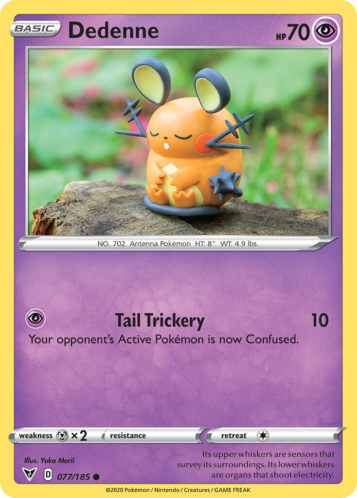 Dedenne 077/203 — Vivid Voltage (English Pokémon TCG card)