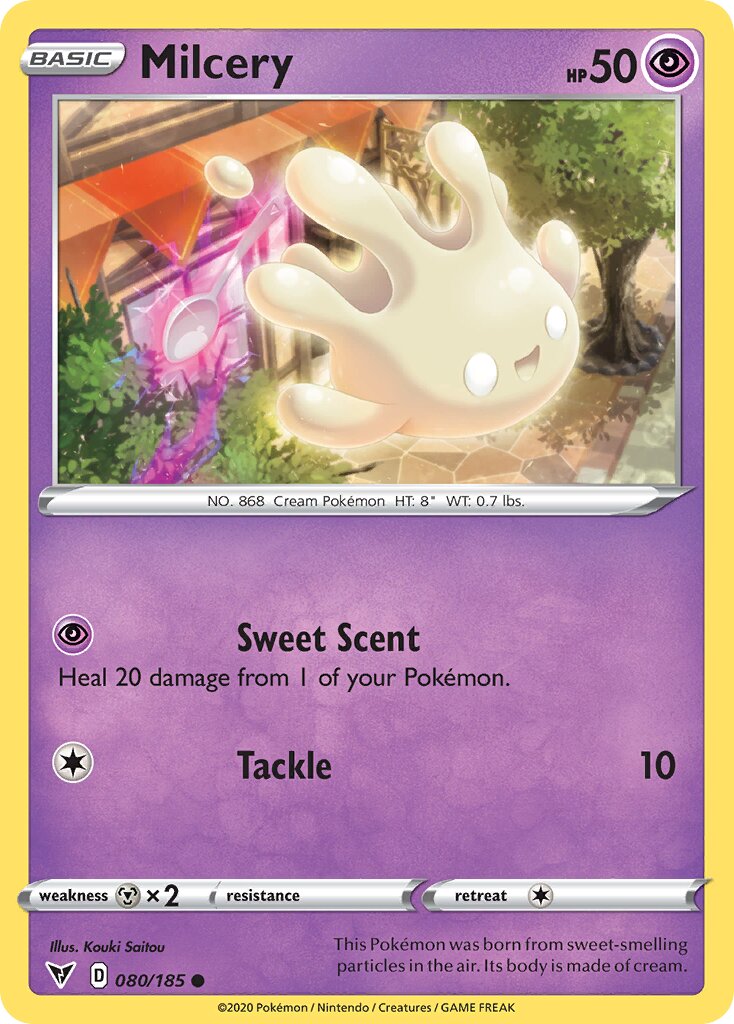 Milcery 080/203 — Vivid Voltage (English Pokémon TCG card)