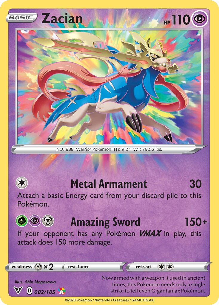 Zacian 082/203 — Vivid Voltage (English Pokémon TCG card)