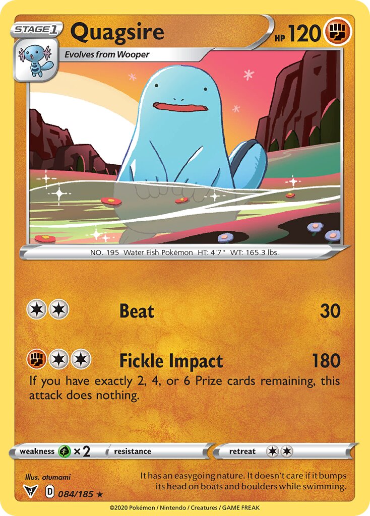 Quagsire 084/203 — Vivid Voltage (English Pokémon TCG card)