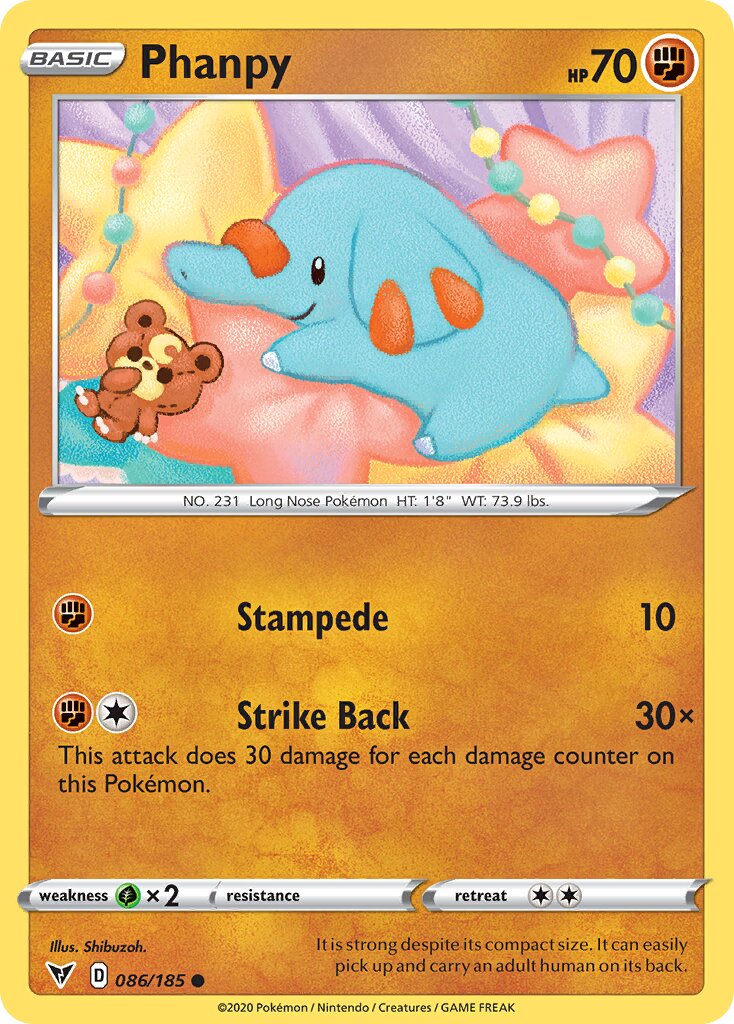 Phanpy 086/203 — Vivid Voltage (English Pokémon TCG card)