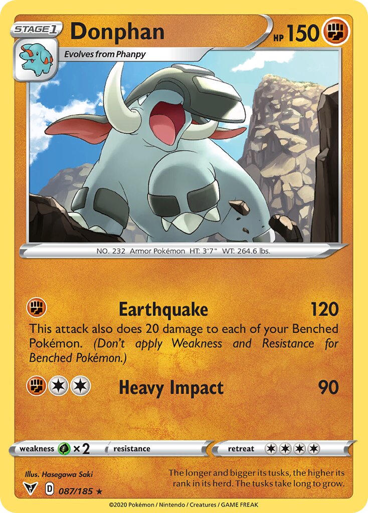 Donphan 087/203 — Vivid Voltage (English Pokémon TCG card)