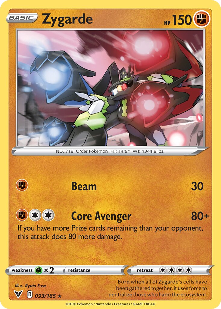 Zygarde 093/203 — Vivid Voltage (English Pokémon TCG card)