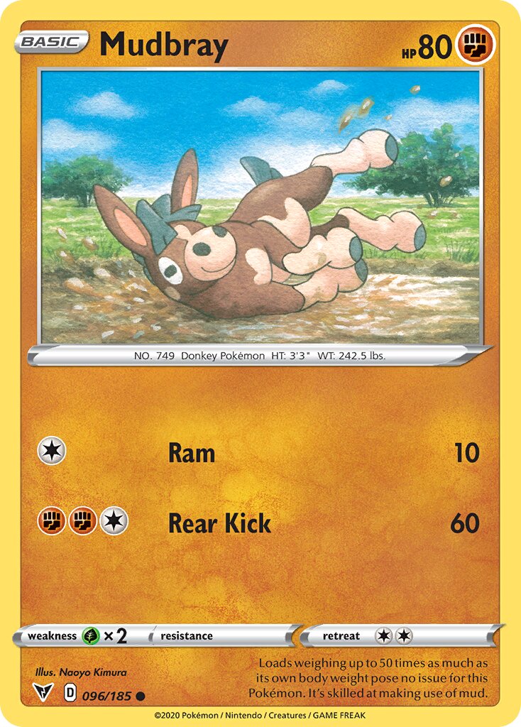Mudbray 096/203 — Vivid Voltage (English Pokémon TCG card)