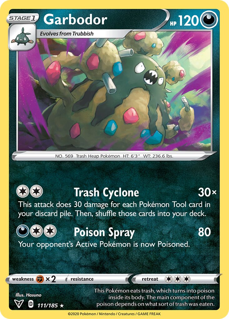 Garbodor 111/203 — Vivid Voltage (English Pokémon TCG card)