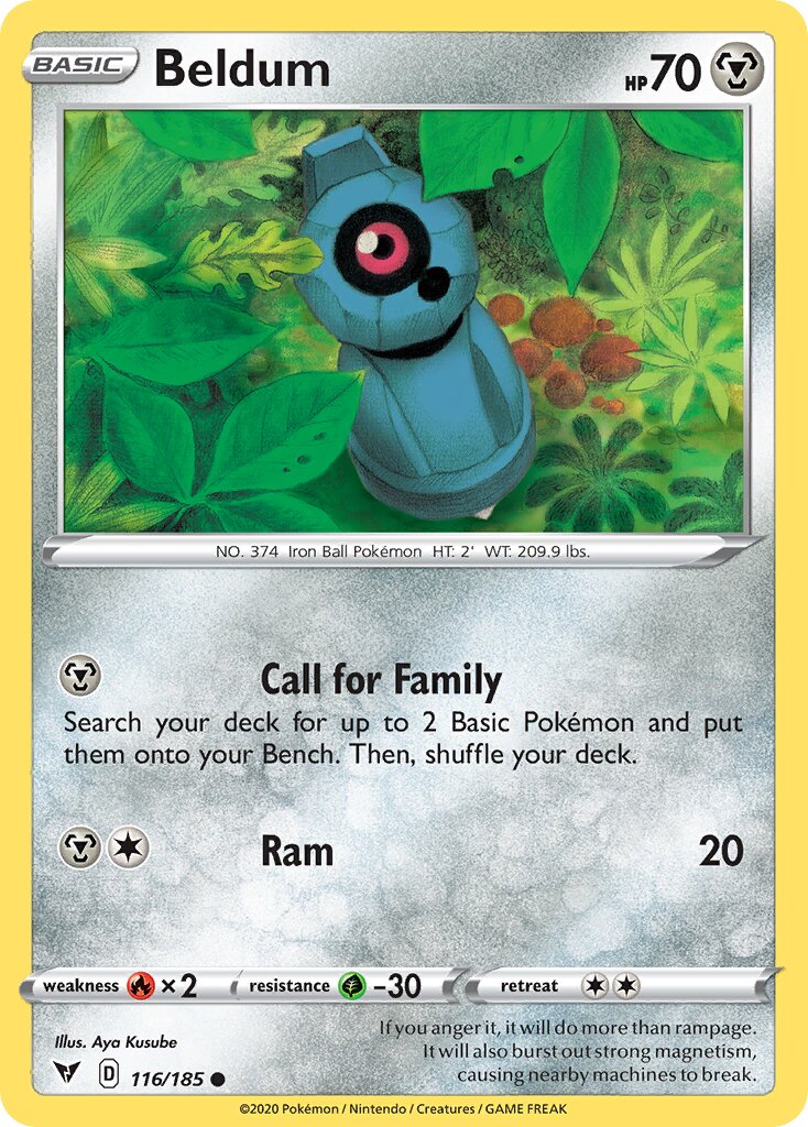 Beldum 116/203 — Vivid Voltage (English Pokémon TCG card)