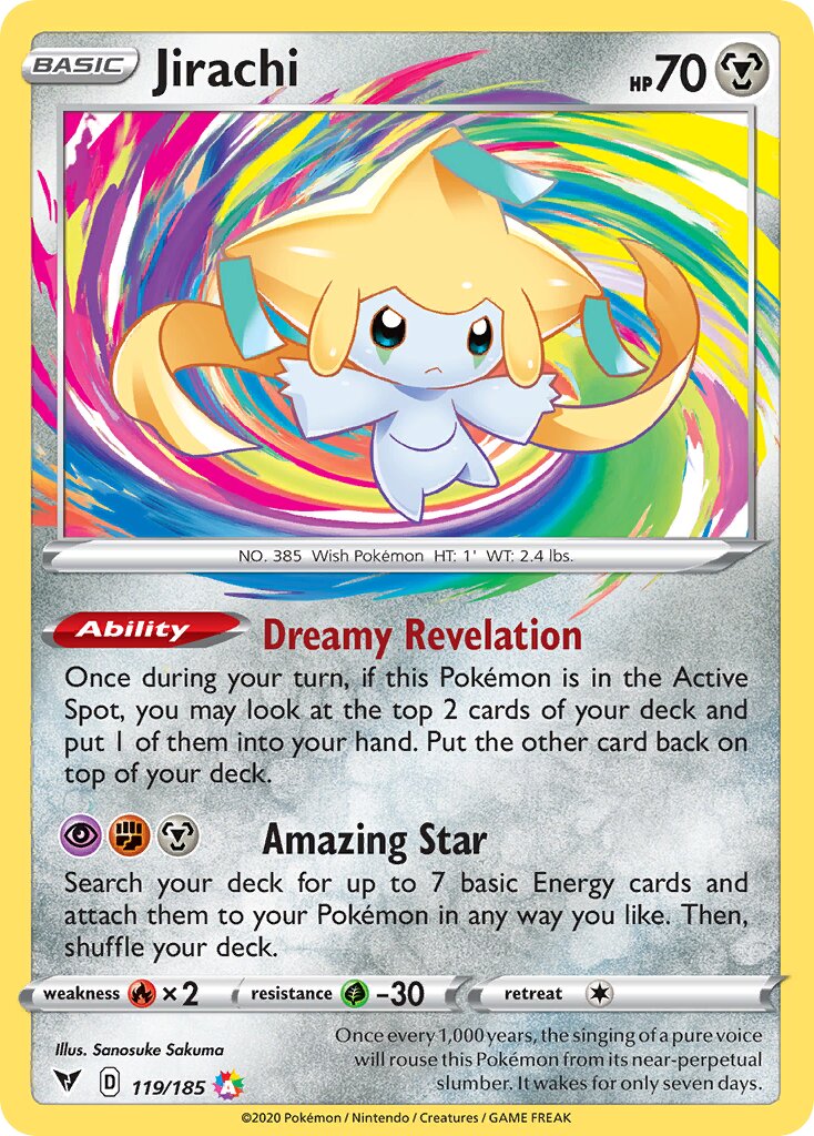Jirachi 119/203 — Vivid Voltage (English Pokémon TCG card)