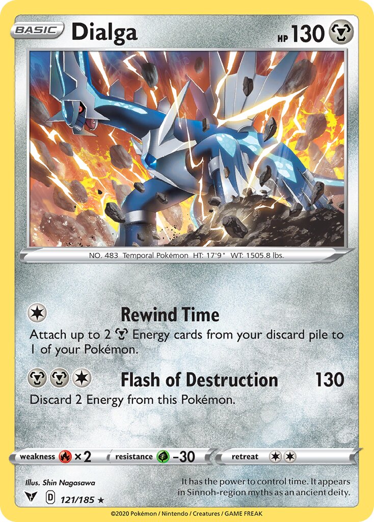 Dialga 121/203 — Vivid Voltage (English Pokémon TCG card)