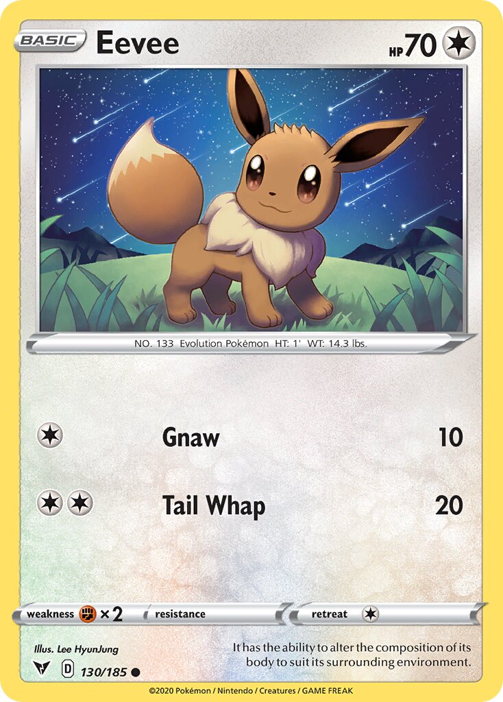 Eevee 130/203 — Vivid Voltage (English Pokémon TCG card)