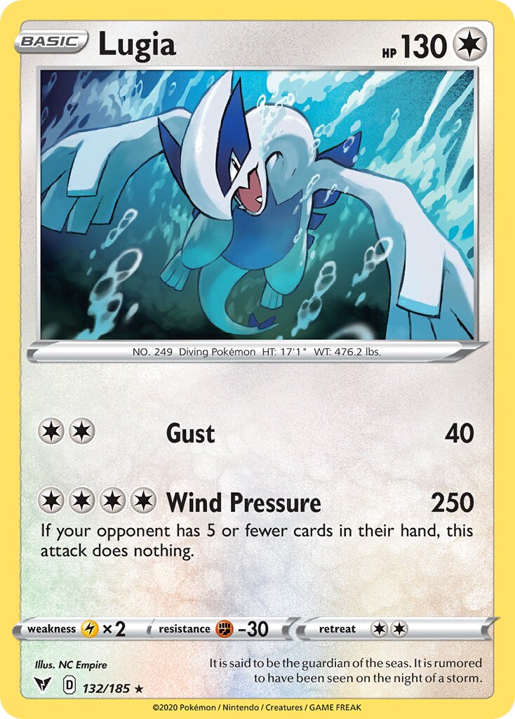 Lugia 132/203 — Vivid Voltage (English Pokémon TCG card)