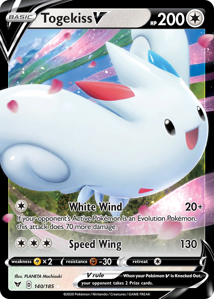 Togekiss V 140/203 — Vivid Voltage (English Pokémon TCG card)