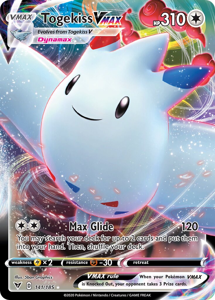 Togekiss VMAX 141/203 — Vivid Voltage (English Pokémon TCG card)