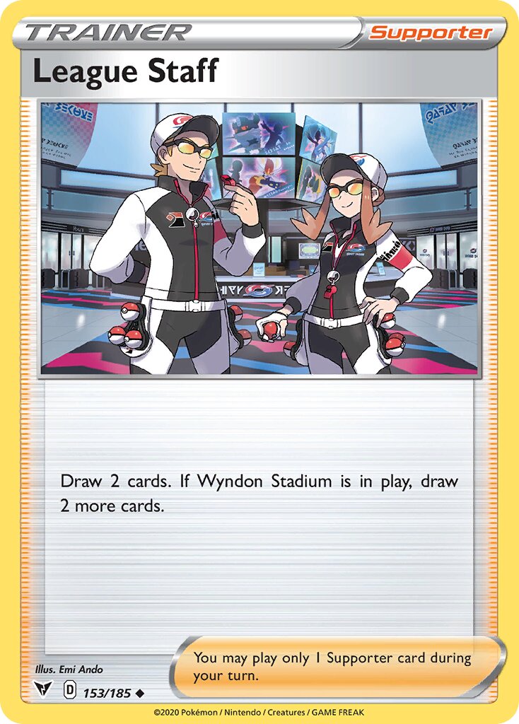 League Staff 153/203 — Vivid Voltage (English Pokémon TCG card)