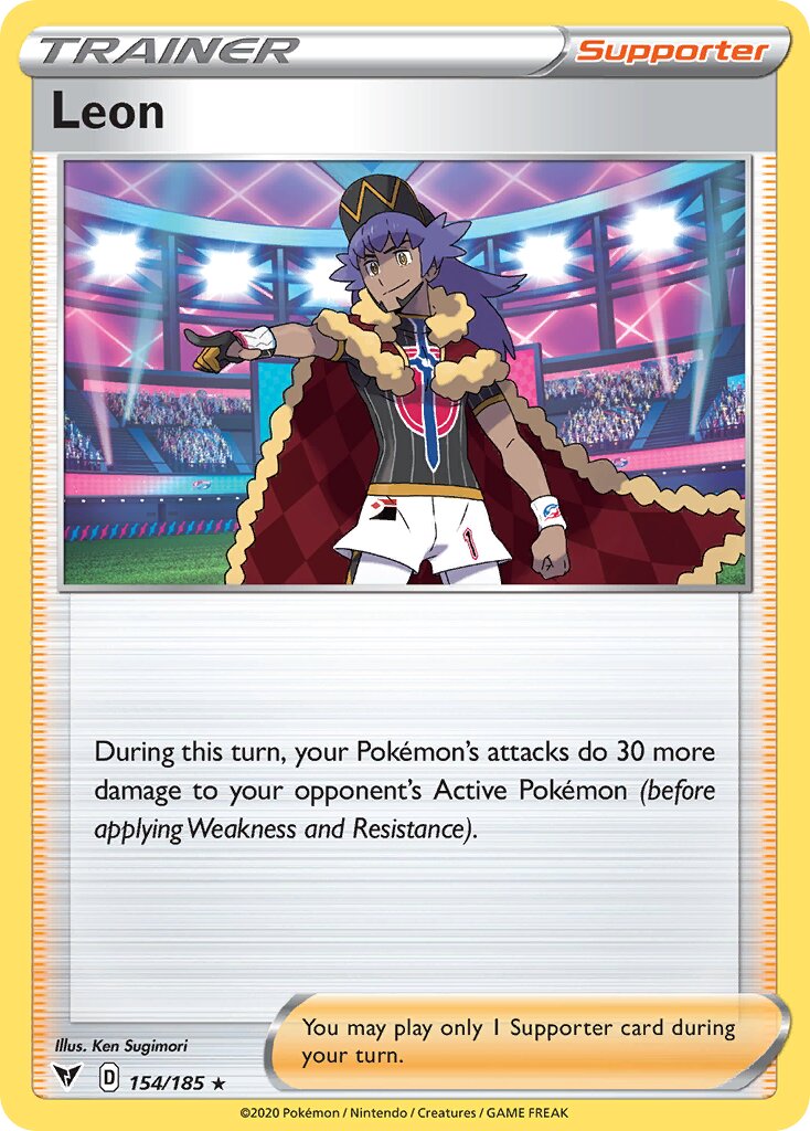 Leon 154/203 — Vivid Voltage (English Pokémon TCG card)