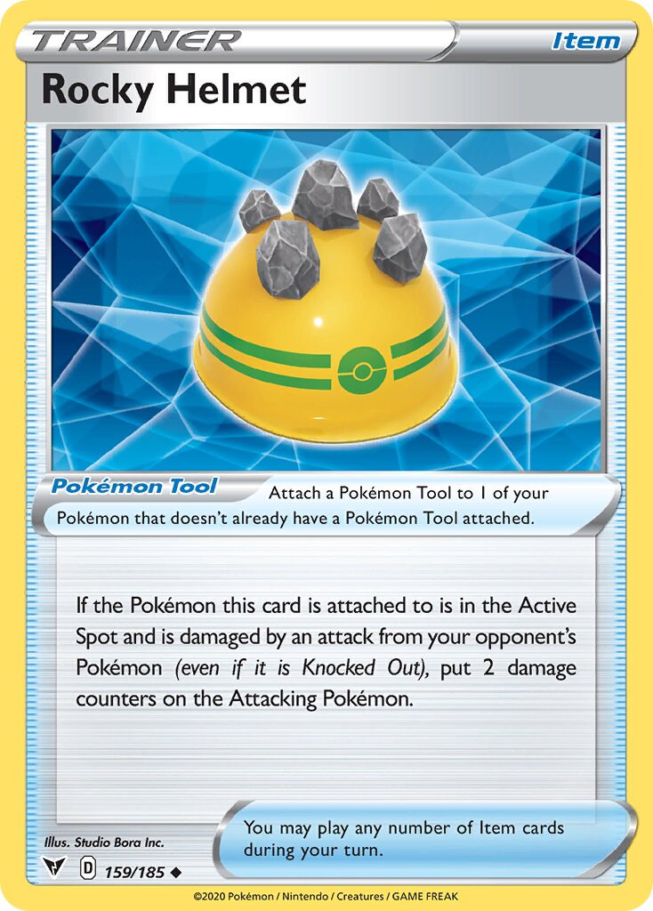 Rocky Helmet 159/203 — Vivid Voltage (English Pokémon TCG card)