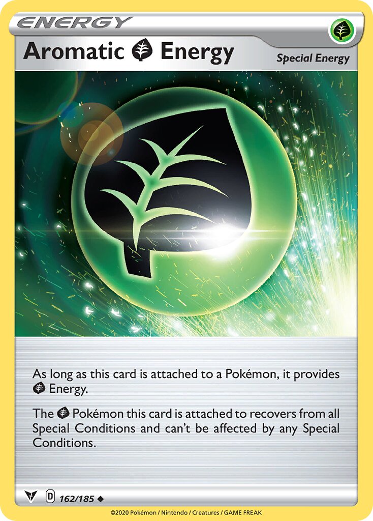 Aromatic Grass Energy 162/203 — Vivid Voltage (English Pokémon TCG card)