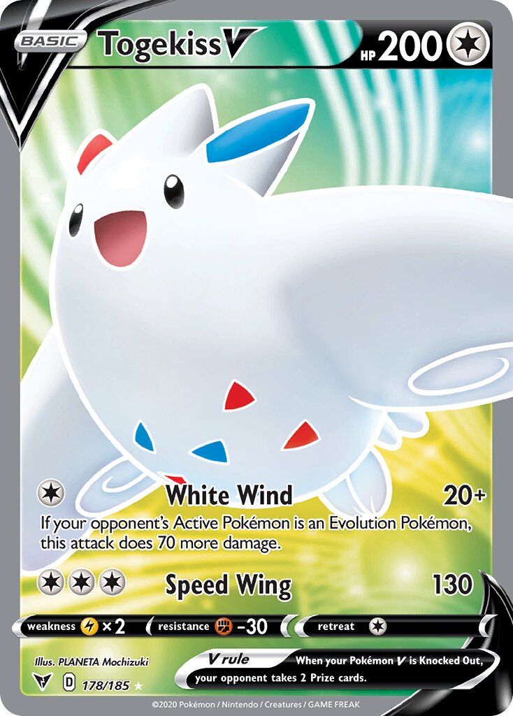 Togekiss V 178/203 — Vivid Voltage (English Pokémon TCG card)
