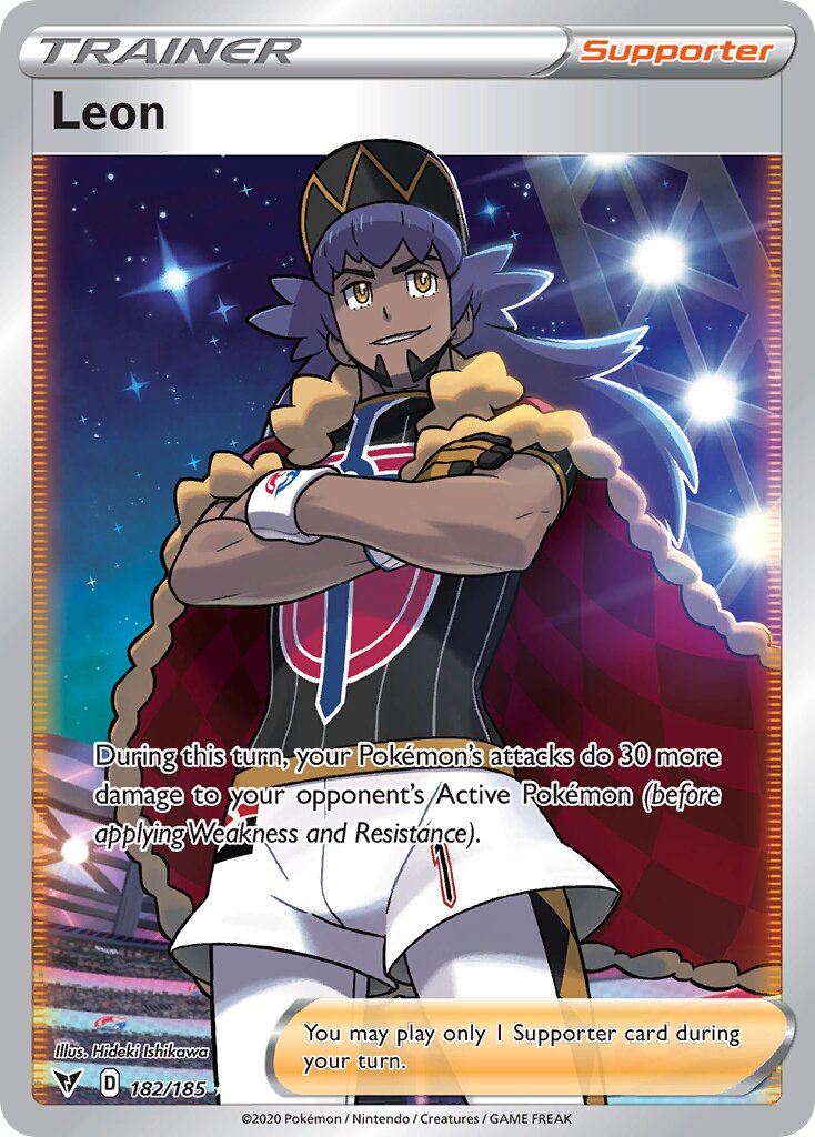 Leon 182/203 — Vivid Voltage (English Pokémon TCG card)