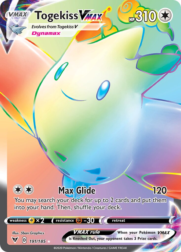 Togekiss VMAX 191/203 — Vivid Voltage (English Pokémon TCG card)