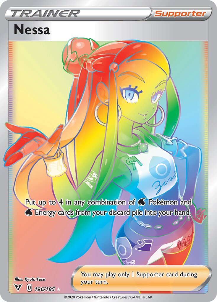 Nessa 196/203 — Vivid Voltage (English Pokémon TCG card)