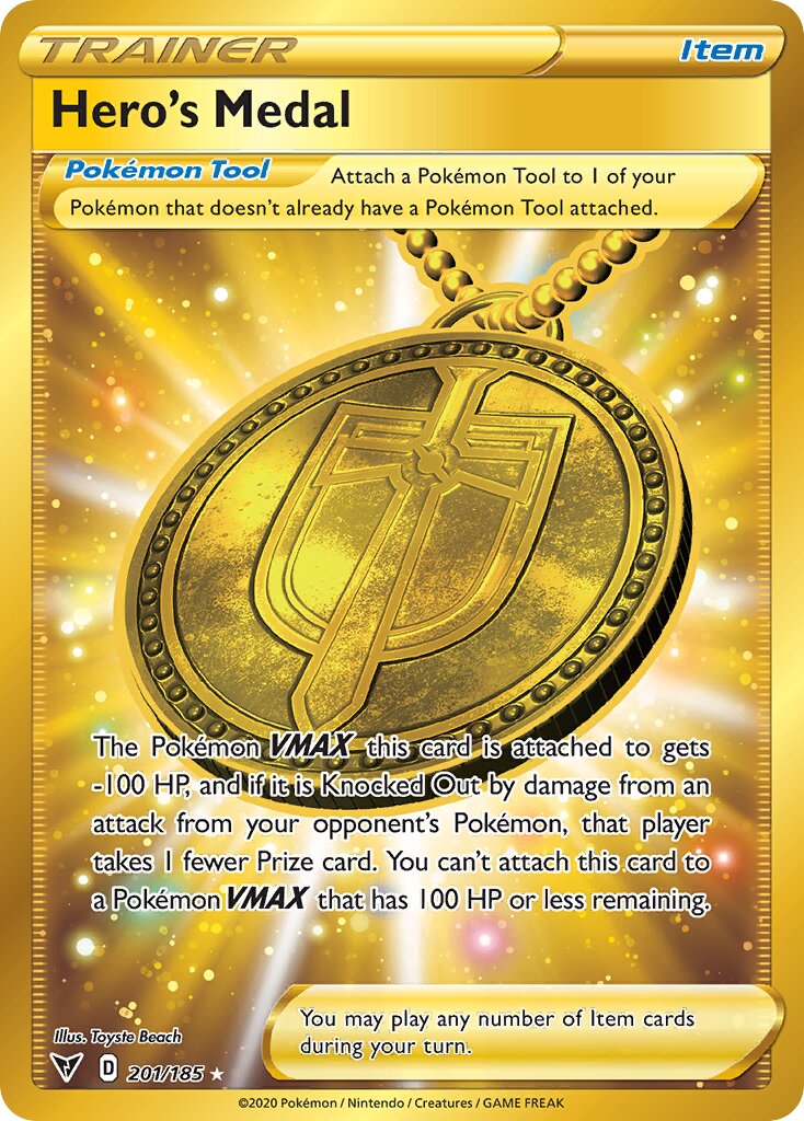 Hero's Medal 201/203 — Vivid Voltage (English Pokémon TCG card)