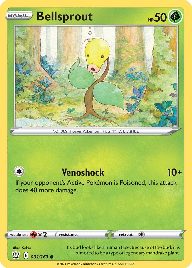 Bellsprout 001/183 — Battle Styles (English Pokémon TCG card)