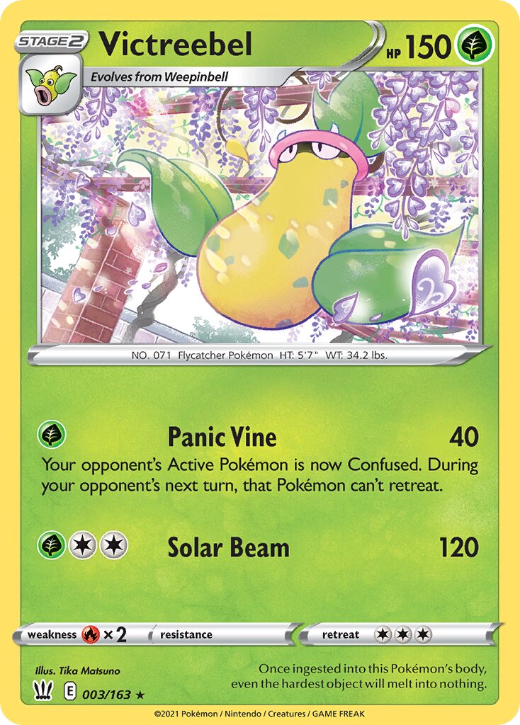Victreebel 003/183 — Battle Styles (English Pokémon TCG card)