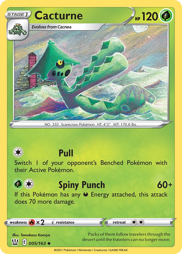 Cacturne 005/183 — Battle Styles (English Pokémon TCG card)