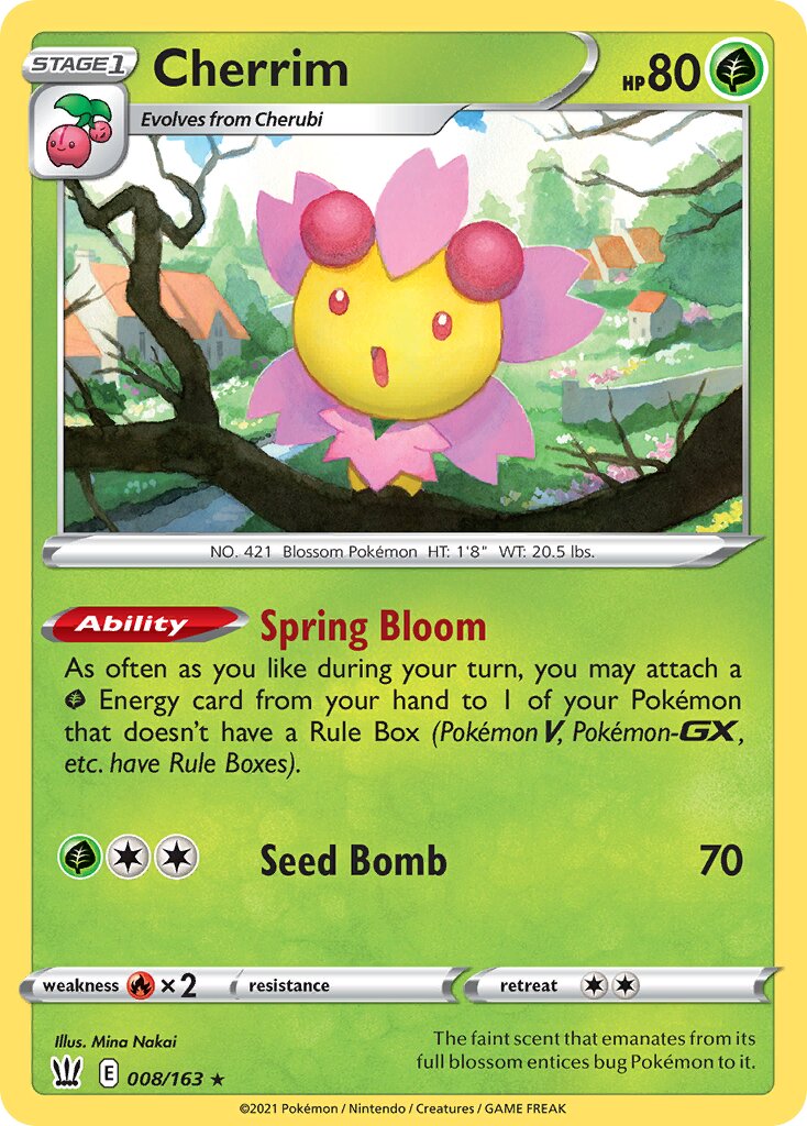 Cherrim 008/183 — Battle Styles (English Pokémon TCG card)