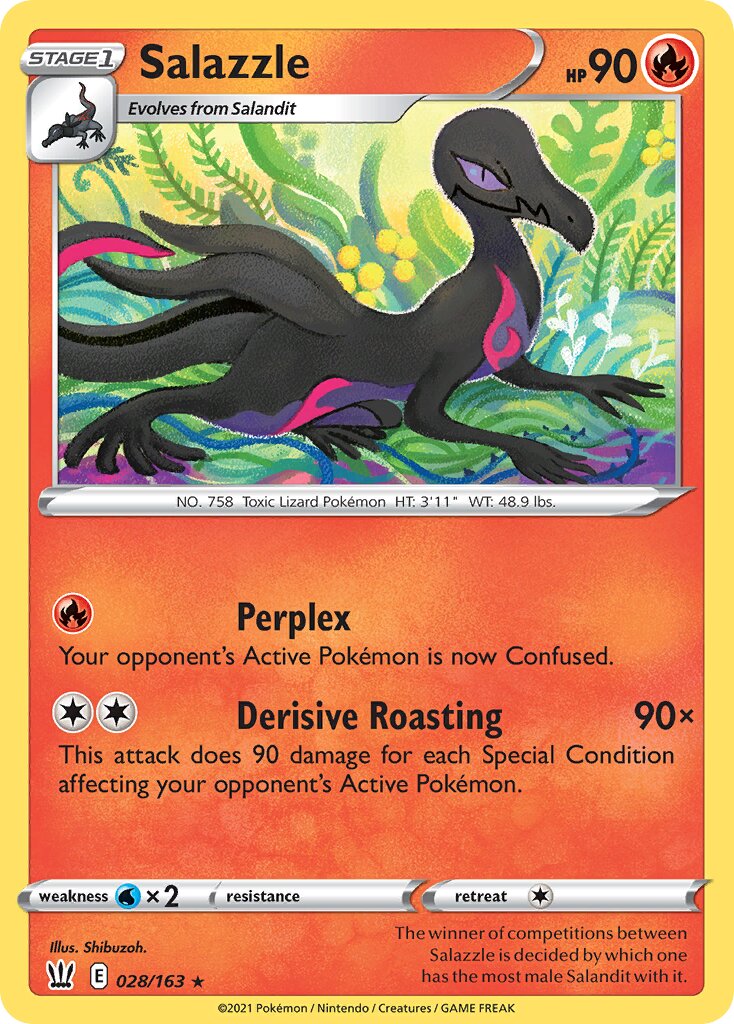 Salazzle 028/183 — Battle Styles (English Pokémon TCG card)