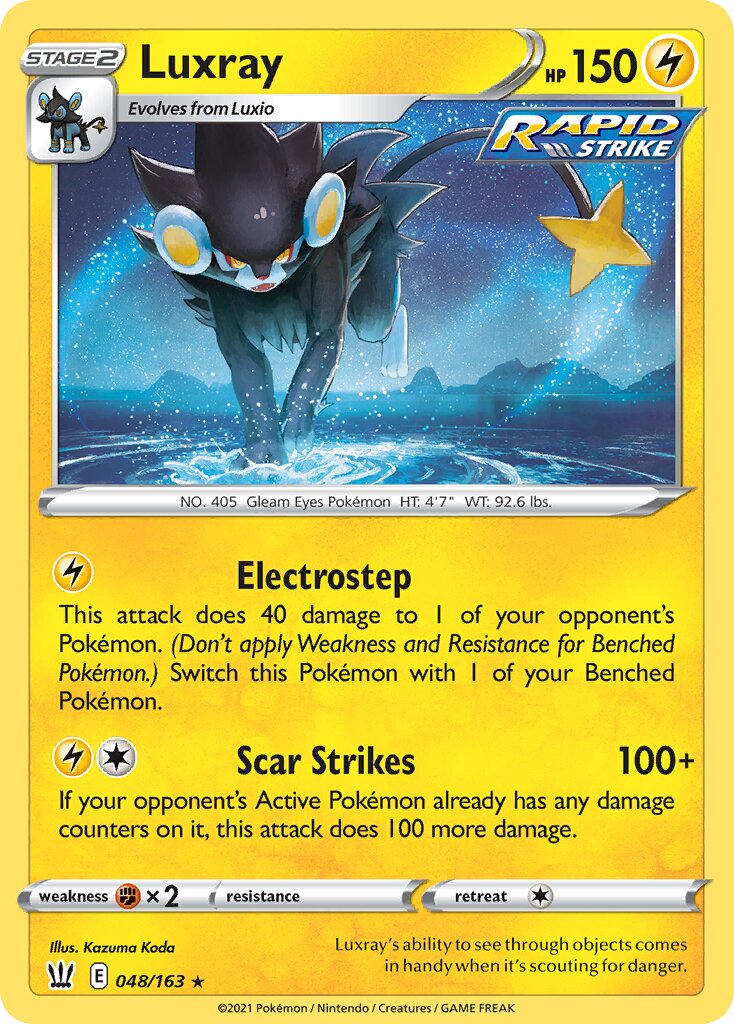 Luxray 048/183 — Battle Styles (English Pokémon TCG card)