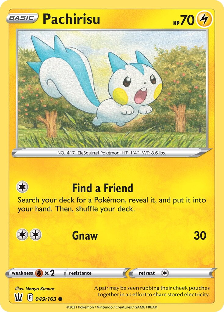 Pachirisu 049/183 — Battle Styles (English Pokémon TCG card)