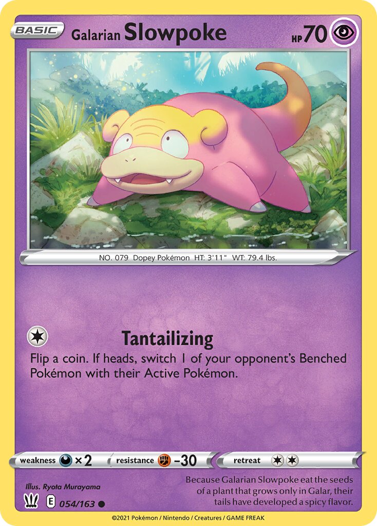 Galarian Slowpoke 054/183 — Battle Styles (English Pokémon TCG card)