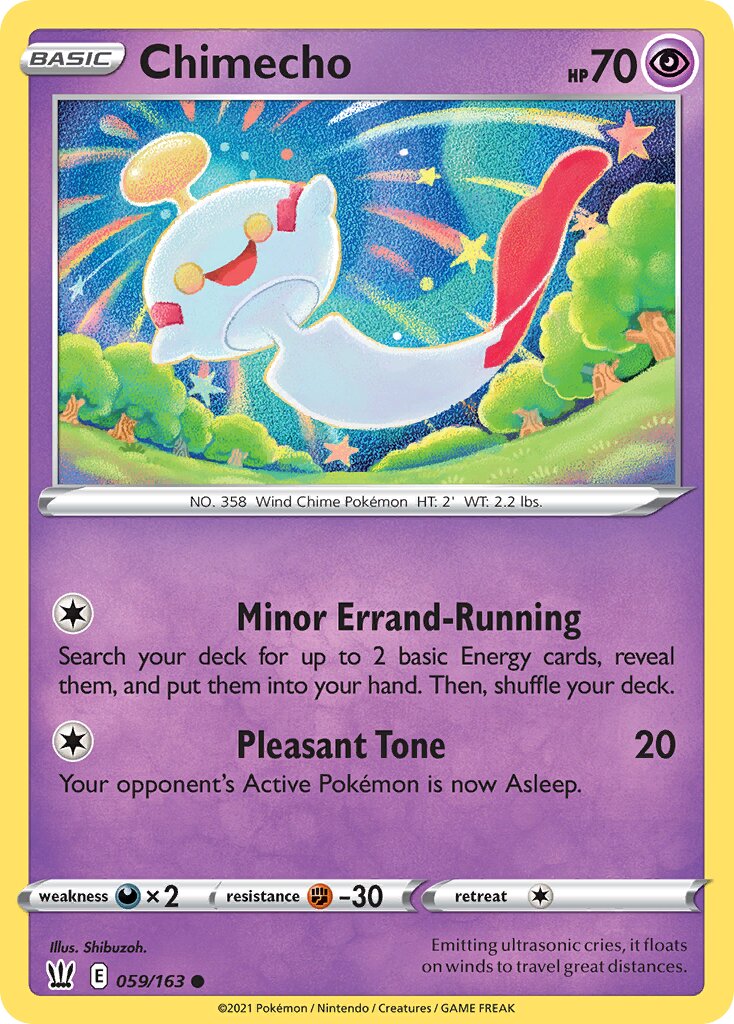 Chimecho 059/183 — Battle Styles (English Pokémon TCG card)