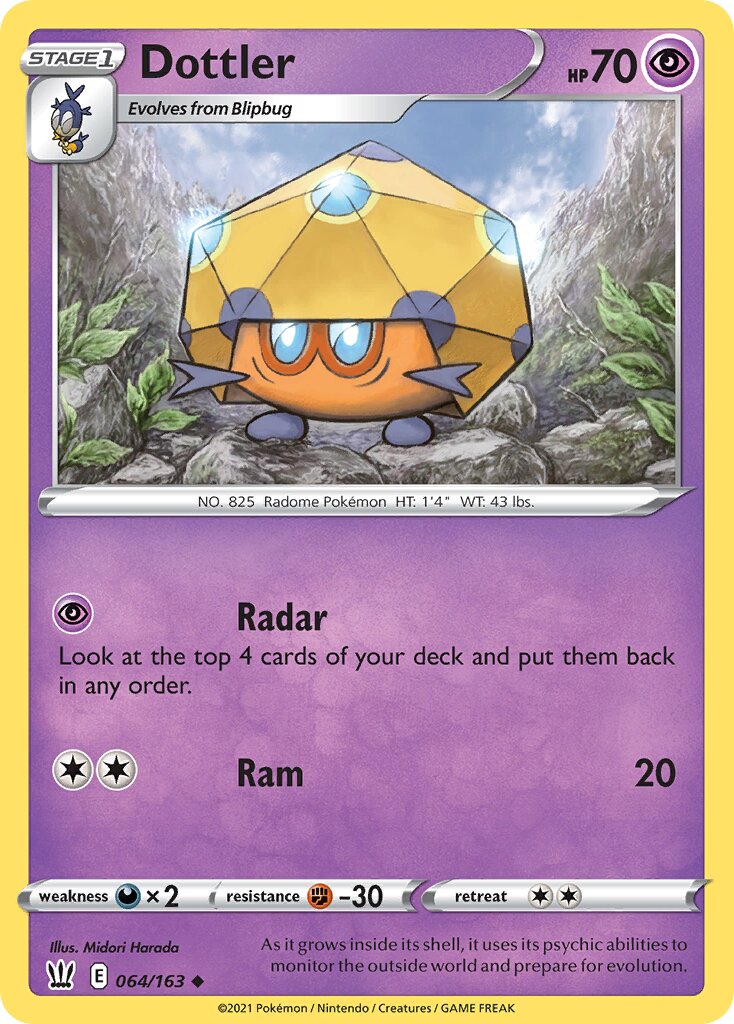 Dottler 064/183 — Battle Styles (English Pokémon TCG card)