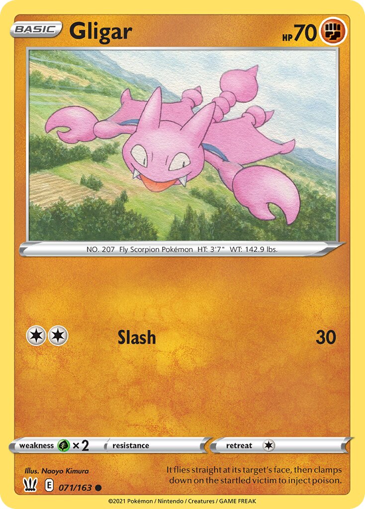 Gligar 071/183 — Battle Styles (English Pokémon TCG card)