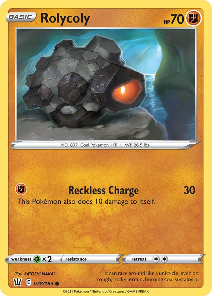 Rolycoly 078/183 — Battle Styles (English Pokémon TCG card)