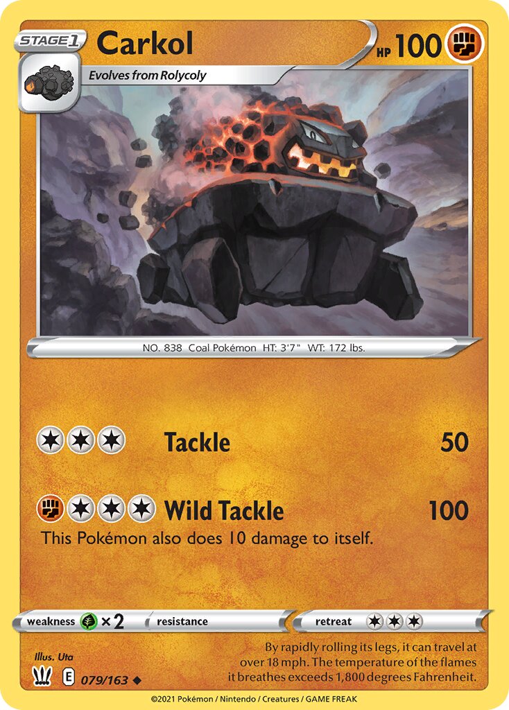 Carkol 079/183 — Battle Styles (English Pokémon TCG card)