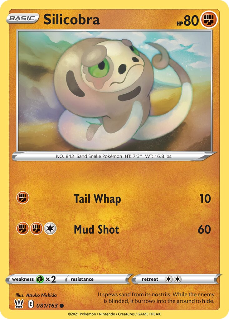 Silicobra 081/183 — Battle Styles (English Pokémon TCG card)