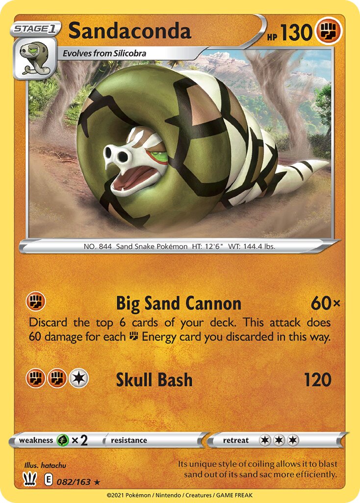 Sandaconda 082/183 — Battle Styles (English Pokémon TCG card)