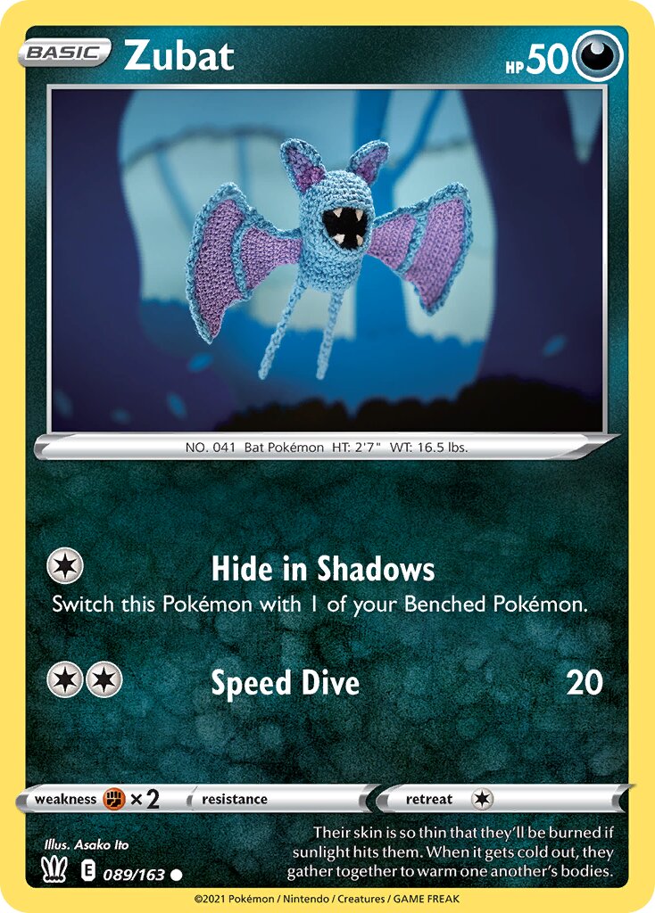Zubat 089/183 — Battle Styles (English Pokémon TCG card)