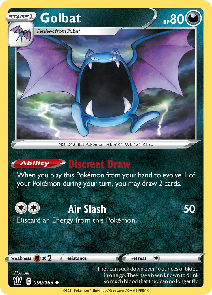 Golbat 090/183 — Battle Styles (English Pokémon TCG card)