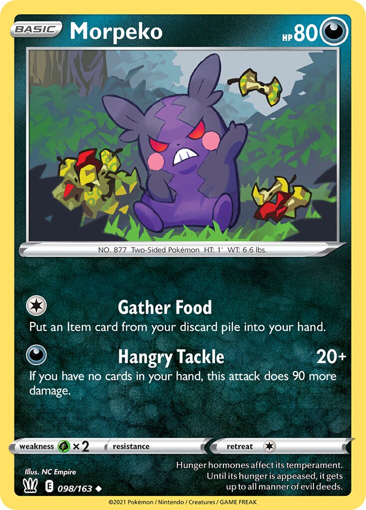 Morpeko 098/183 — Battle Styles (English Pokémon TCG card)