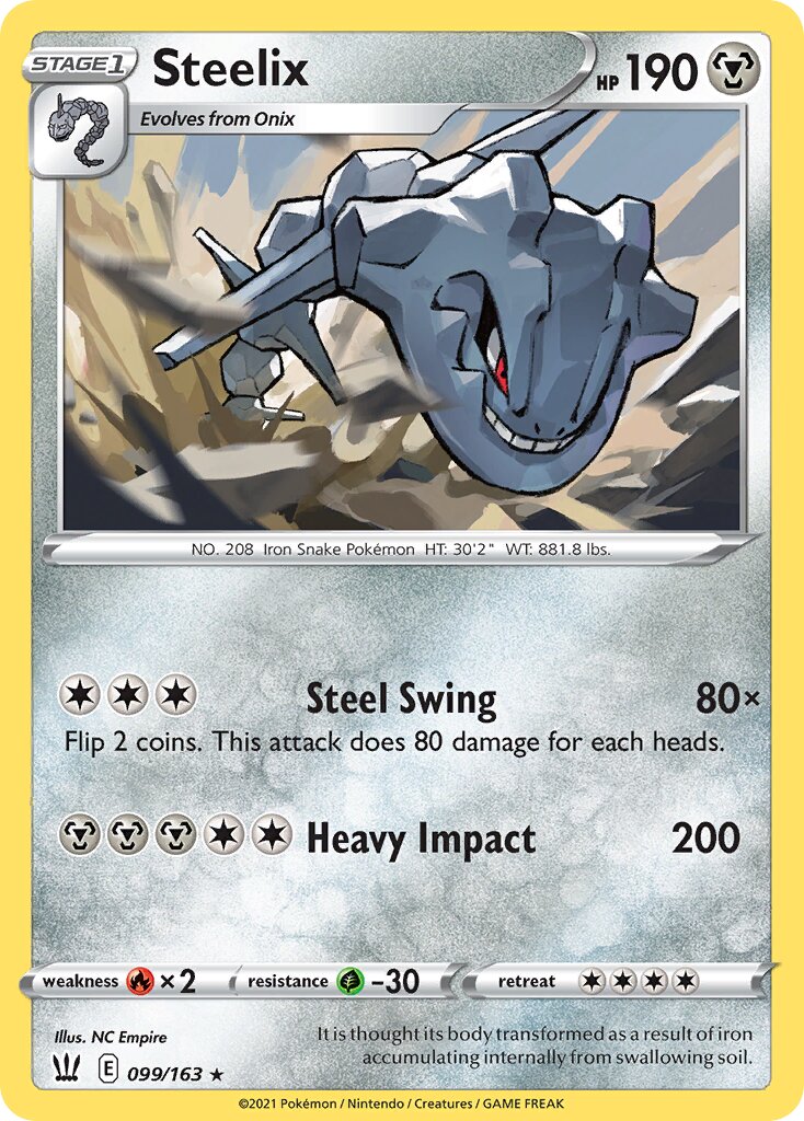 Steelix 099/183 — Battle Styles (English Pokémon TCG card)